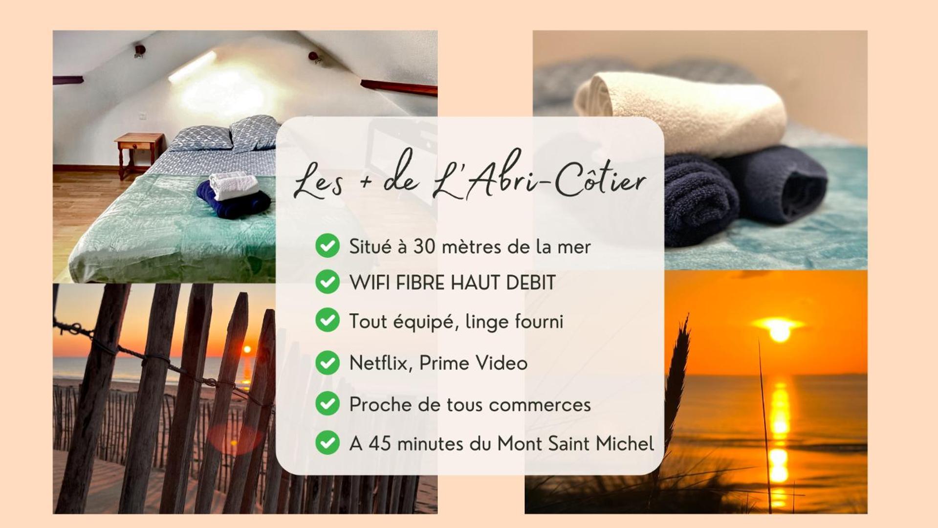L'Abri-Cotier A 30 Metres De La Mer Annoville Exterior foto